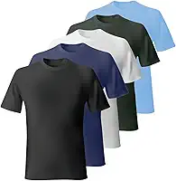 Kit 5 Camisetas Masculina Algodão Lisas Básicas Manga curta Bensmat