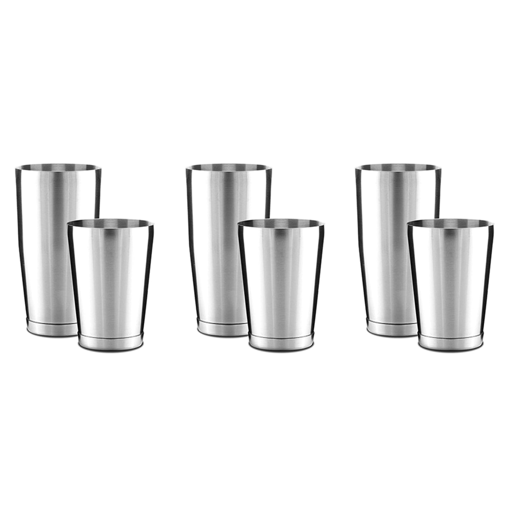 Coctelera Boston de acero 304 que evita fugas y goteos al mezclar bebidas