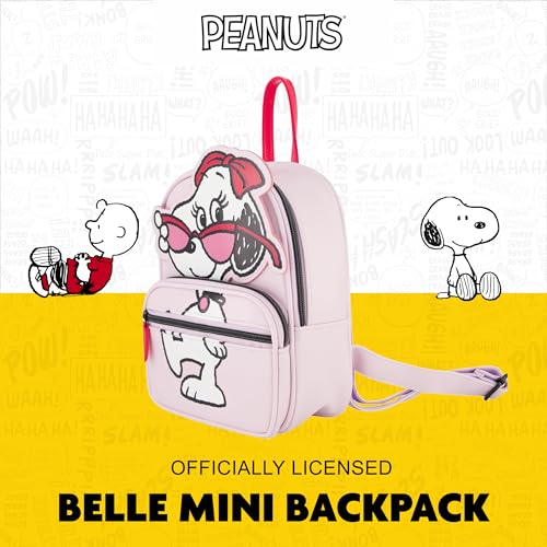 Peanuts Backpack, Mini Travel Bag, Belle with Sunglasses, Lilac, One Size2