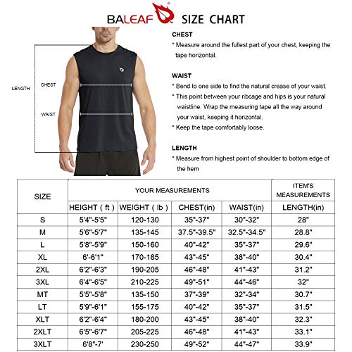 BALEAF Men's Sleeveless Tank Top Quick Dry Muscle t Shirts Gym Workout Bodybuilding Running Tech Tops Gray XXL