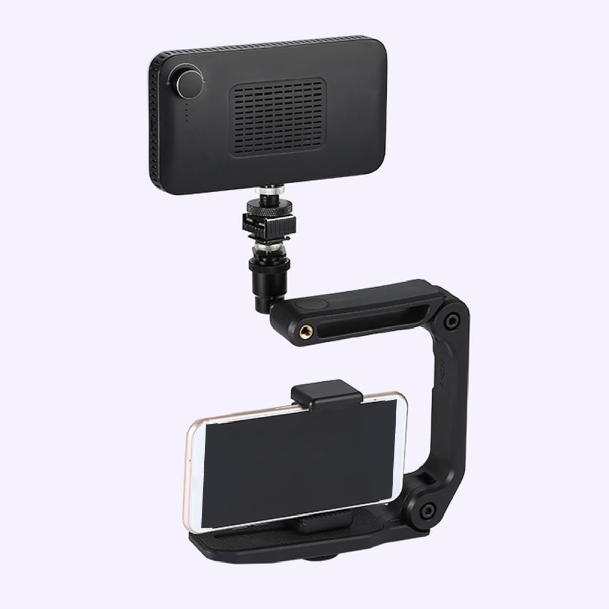 Veemoon Estabilizador y Fibra de Vidrio de Cámara y Videocámara Plegable para DSLR Soporte de Mano en Nailon Pa66 Tornillo 1/4 para Vídeo