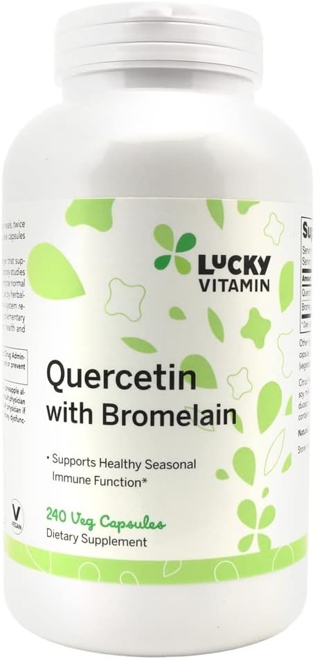 LuckyVitamin - Quercetin with Bromelain - 240 Veg Capsules
