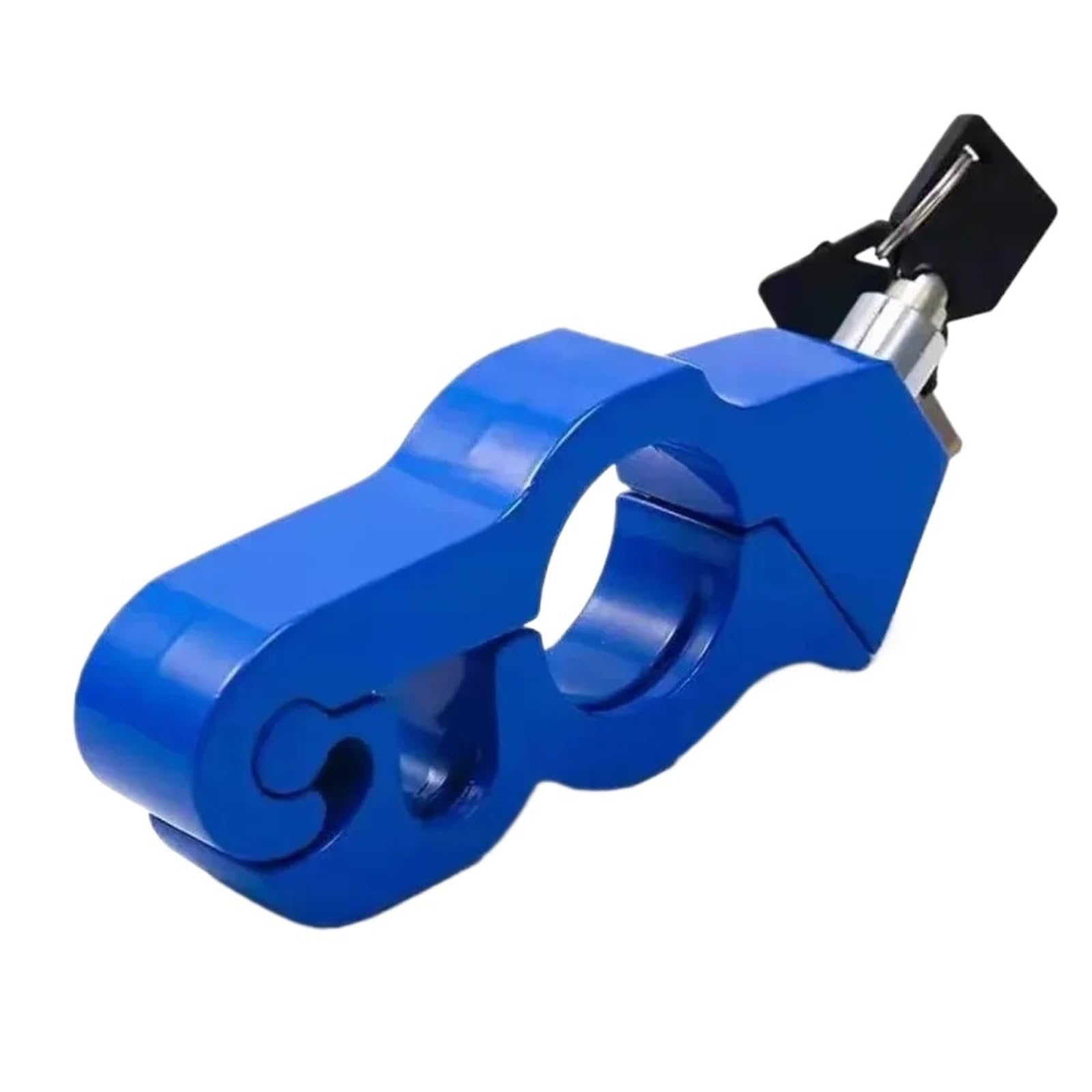 Arupmn Cs1pc-Blue Chain Lock Universal Motorcycle Steering Lock – Hardened Aluminum Alloy Handlebar For Scooters & E-Bikes Motorcycle Handlebar Lock(Cs1pc-Blue)