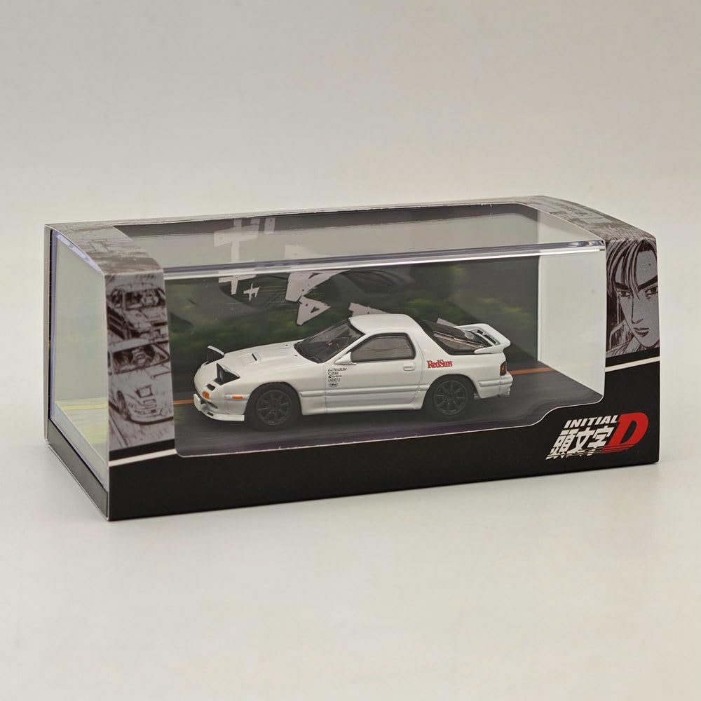 Hobby Japan 1/64 for Mazda RX-7 (FC3S) RedSuns Initial D Open Headlights HJ643043D Diecast Model Collection
