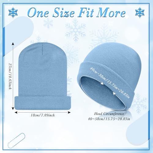 Image of Handepo 60Pcs Kids Winter Beanie and Gloves Bulk Knit Hats Gloves Warm Unisex Cold Weather Winter Gifts for Boy Girl Homeless