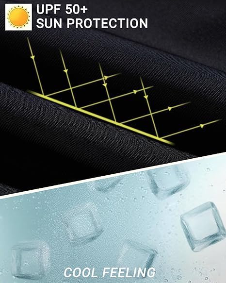 Holipick Long Sleeve Swimsuits for Women - 3 Piece Rash Guard with Shorts Zipper SPF Swim Shirt with Built in Bra - Image 6