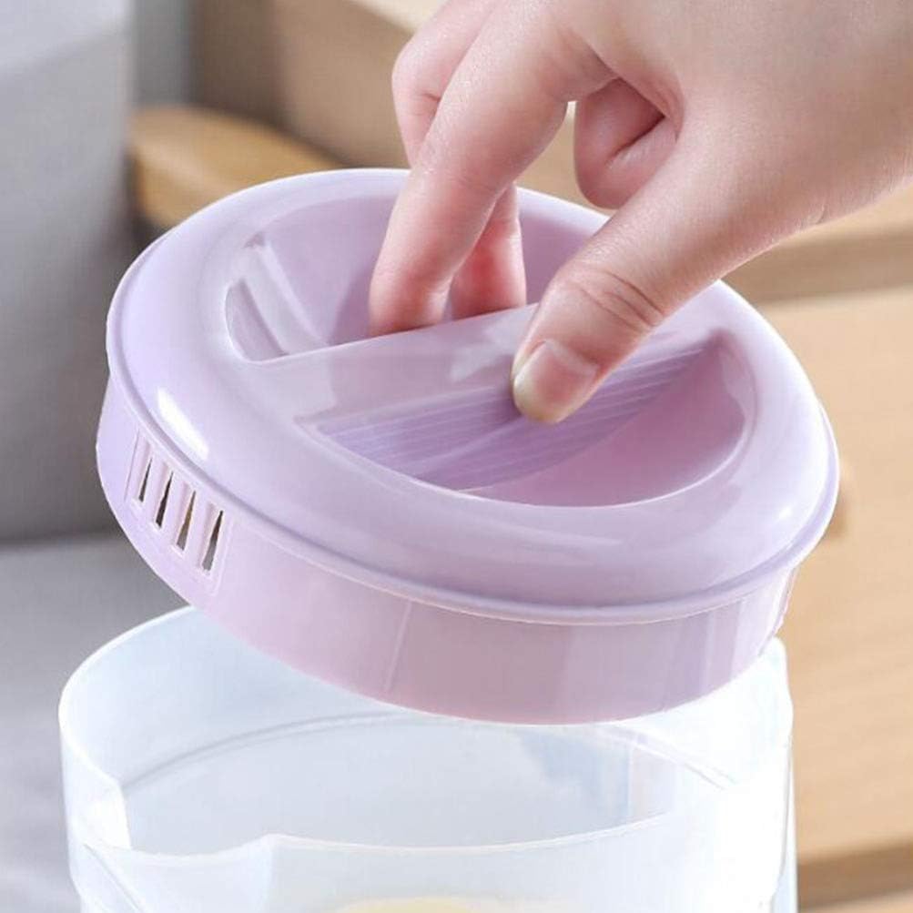 DOITOOL 2300ML Gallon Water Jug with Lid- Plastic Pitcher Water Filter Pitcher- Heavy- duty Iced Tea Jug for Drinking Lemonade Juice Beverage Ice Tea （ Violet ）