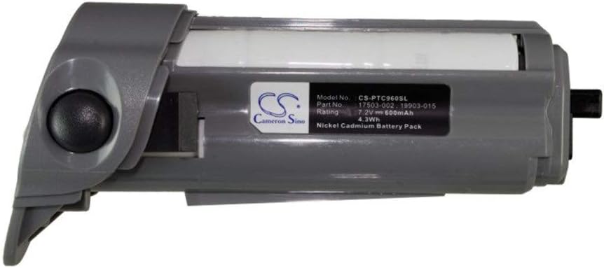 Sunsamy 600mAh/4.32Wh 7.2V Ni-CD Bar Code Scanner Battery Compatible for Telxon Fits Model PTC-960SL/PTC-960SL III (Color : Gray, Size : 124.08 x 56.67 x 40.41 mm)
