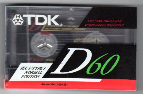 Amazon | TDK d60空白カセットテープIEC I /タイプI。 | TDK