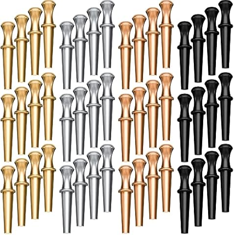 96 Pieces Cribbage Board Pegs Metal Cribbage Pegs Fit 1/8 Holes with Drawstring Storage Pouch Cribbage Accessories for Traditional Peg Board Game Cover