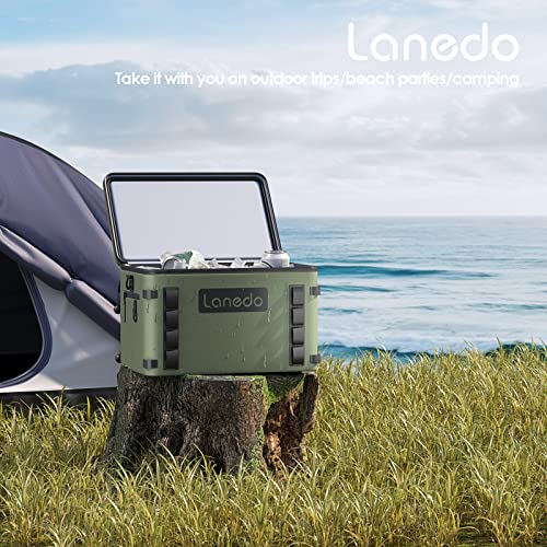 Lanedo Soft Cooler 36 Can, Insulated Bag Portable Ice Chest Box For Lunch, Beach, Drink, Beverage, Travel, Camping, Picnic, Car, Trips, Floating Cooler Leak-Proof (Single Layer) #TOP5