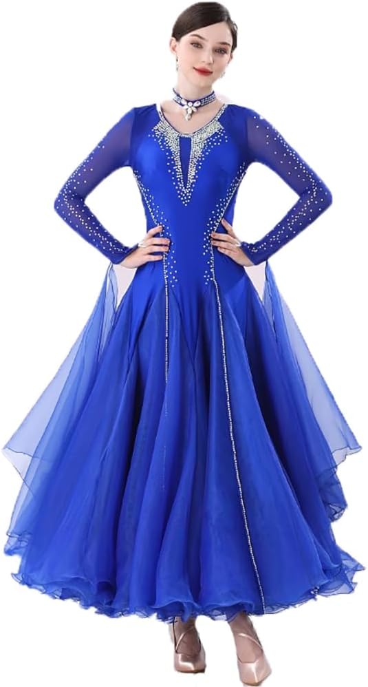 Ballroom Dress Standard Ballroom Dance Competition Dress Viennese Waltz Dress for Women