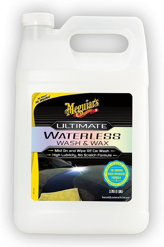 Ultimate Waterless Wash & Wax - Lavado y cera para autos sin agua, 1 gal | Lavado y encerado de autos sin agua, sin remolinos ni rayones: fácil mantenimiento del auto, no requiere agua