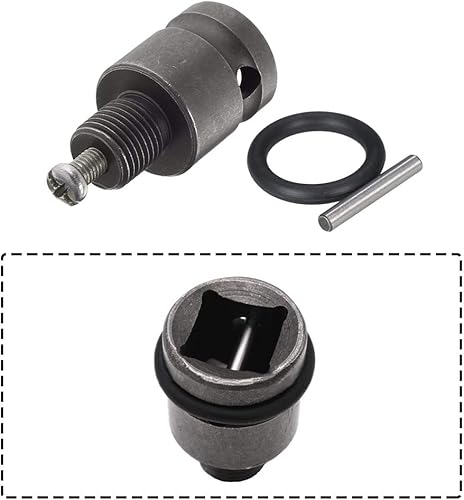 Miniatura 7 de Bestgle Portabrocas sin llave de 2-13 mm, adaptador de conversión de cambio rápido con 12 pulgada de rosca 20UNF, adaptador hembra cuadrado de 12,7