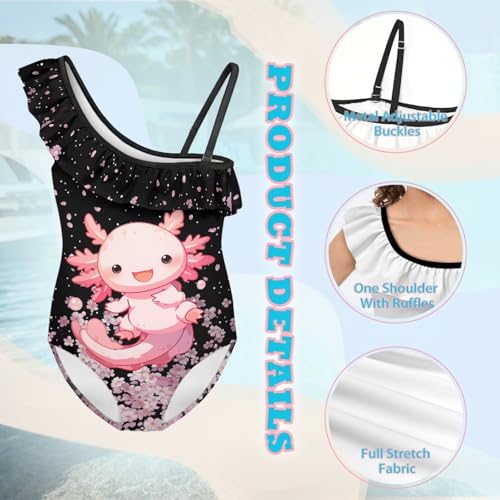 Image of Yzaoxia Girls Swimsuits One Piece Bathing Suit Sleeveless Gymnastics Swimwear for Kids 3-14Y