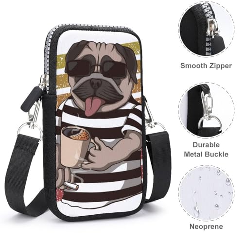 Pochette téléphone Carlin pour ranger cartes et smartphone sans encombrement