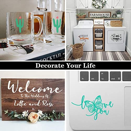 80 Pack Permanent Adhesive Vinyl Sheets -12” X 12” 35 Assorted Colors Permanent Vinyl For Cricut Machine, 70Pack (Matte & Glossy) Adhesive Vinyl For Cricut & 10 Pack Transfer Tape #TOP6