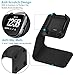 CAVN Charger Dock Compatible with Fitbit Versa/Versa Lite (Not for Versa 2), Premium Aluminum Charging Cable Cord Station Cradle Base Attached 4.2ft USB Stand Cable Smartwatch Accessories (Black)