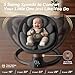 Baby Swings for Infants, FasonBaby Electric Baby Swing with 10 Preset Melodies, 5 Speeds, Remote Control and Bluetooth - Portable Infant Swing for Indoor and Outdoor(Black)