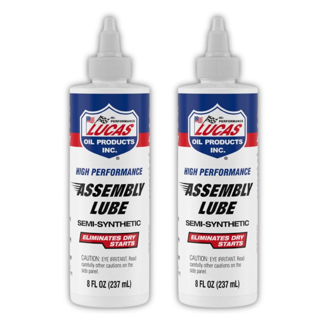 Assembly Lube 10153 | Use to Pre Lube Bearings/Cams/Lifters/Valve Train | Dissolves in Oil | Single 8 Ounce Bottle | 2 Pack Special