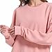 Zukela Black Sweatshirt for Womens Pullover Crew Neck Long Sleeve Waffle Knit Tops Loose Soft Fashion Outfits Casual Lightweight M