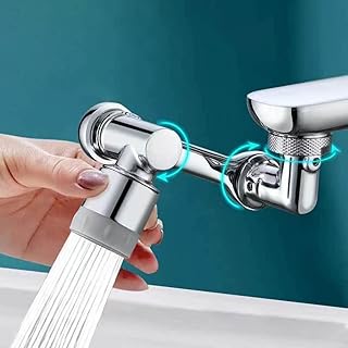Universal 1080°+360°Rotating Faucet Extender, Faucet Adaptor,Splash Filter Kitchen Tap Extend,Faucets Bubbler For Gargle and Eyewash