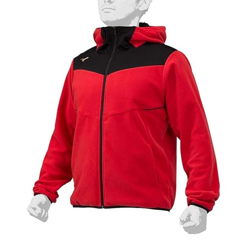 MIZUNO(ミズノ) フリースフーディ 野球 アパレル ユニセックス 男女兼用 12JE2K2762 62:レッド 2XO