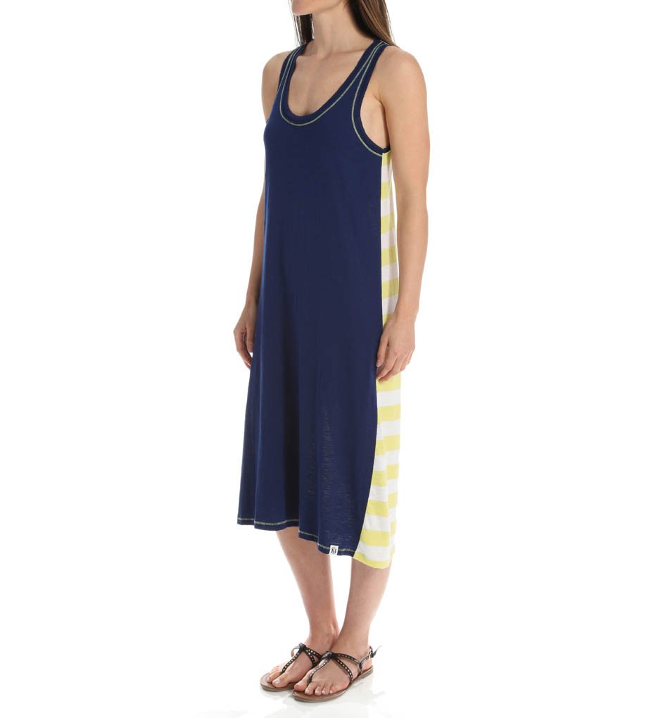 Tommy Hilfiger Women's Stripe Back Lounge Maxi Gown