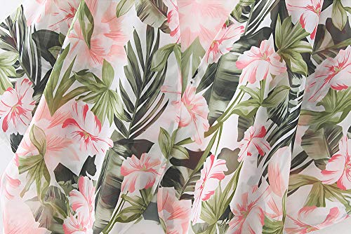 Image of CASURESS Women's Cardigan-Sheer Kimono Loose Summer Floral Print Cover Ups