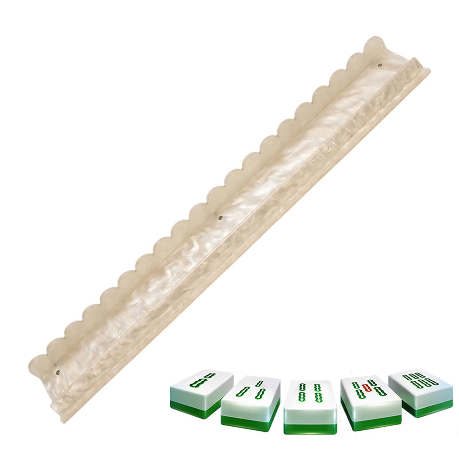 Supports De Mahjong En Acrylique Acrylique Antidérapant Festonné Magnétique | Poussoir et Porte-Tuiles de Mahjong Idéal pour Soirées Jeux, Fêtes, Clubs, Réunions Familiales, Centres pour Seniors e