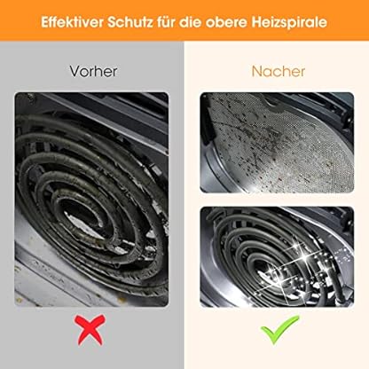 AIEVE Edelstahl Spritzschutz Feinmaschiger Fettspritzschutz kompatibel mit COSORI XXL 4,7 L und Ninja Speedi Schnellkocher ON400EU 5,7 L Heißluftfritteuse/Ninja AF140EU 4,7L / AF180EU 6,2L – Bild 5
