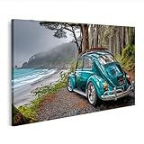 islandburner Wandbild auf Leinwand Volkswagen Käfer in 