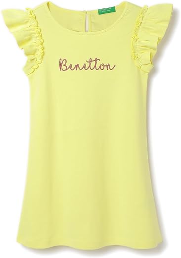 United Colors of Benetton Kid's Western Kidz Rayon Knee-Length Dresses