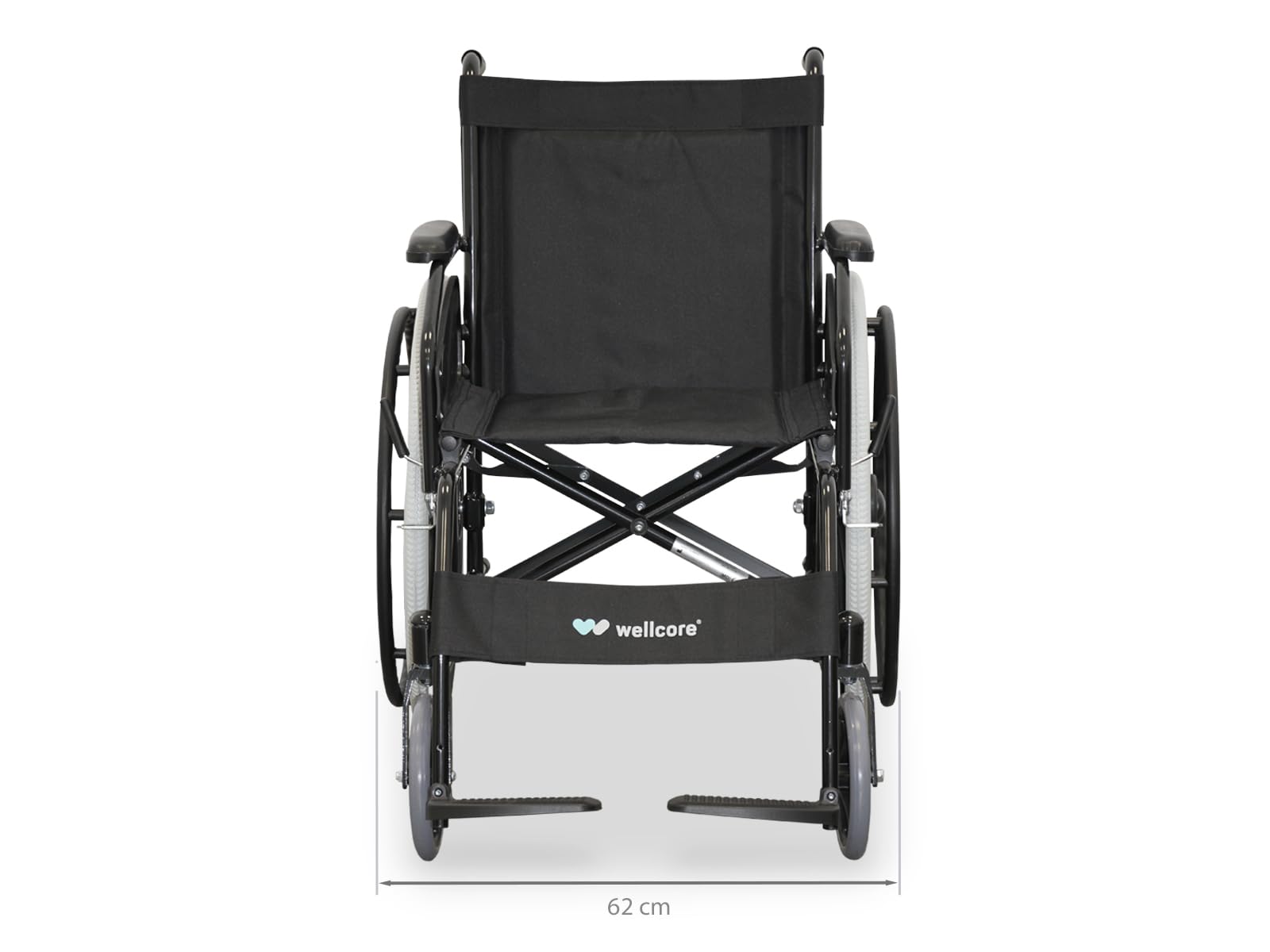 Silla de ruedas plegable aluminio Wellcore