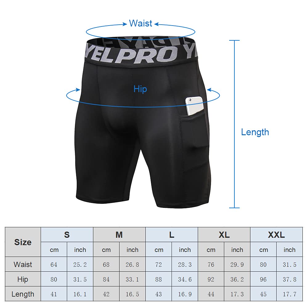 Lixada Mallas cortas para hombre, paquete de 3 unidades