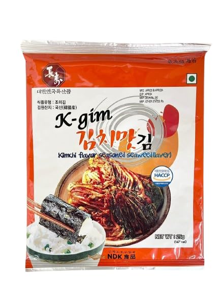 Image of kimchi flavor seasoned seaweed