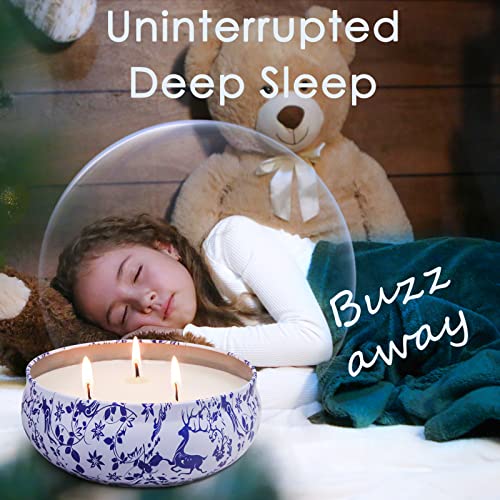 TRINIDa Citronella Candle Outdoor, 14.5oz - 100 Hours Lavender & Citronella Candle, 3 Wicks Large Citronella Candle Set, 100% Organic Soy Wax & Natural Plant Essential Oil, Buzz Away & Relaxing - Image 7