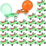 Shappy 24 Sets Car Balloon Powered Racers Balloon Launcher & Powered Car Set Fun Party Gifts Fun Educational Assembly Kit Birthday Party Prizes Presents Easy Science Experiment (Multicolor)