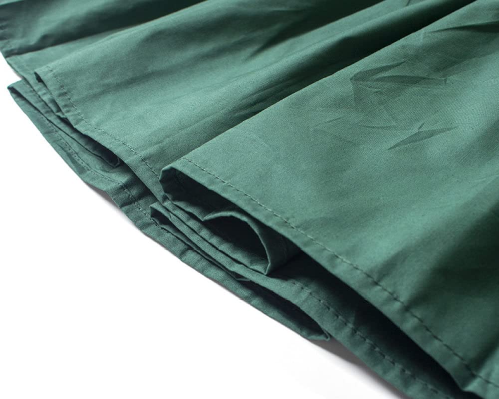 Spódnice dla kobiet Wielka Brytania, plus rozmiar Czarna spódnica zimowa Elastyczna talia, falbana Ruched Spódnice z wysokim stanem Eleganckie spódnice maxi dla(Green One Size)
