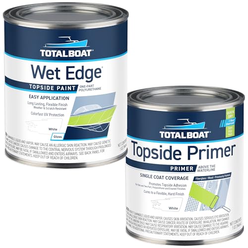TotalBoat Wet Edge Bundle White Topside Paint and Primer