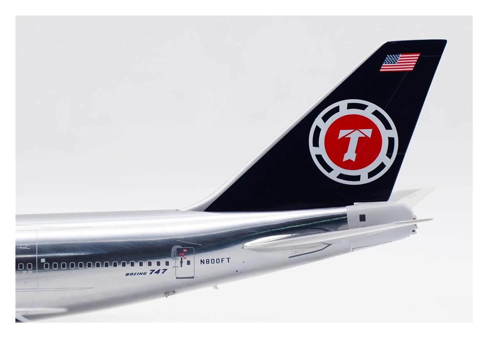 Plane Giocattolo IF741FTSM-P Inflight 1:200 Flying Tigers Airlines Boeing B747-100 Diecast Aereo Jet Modello N800FT