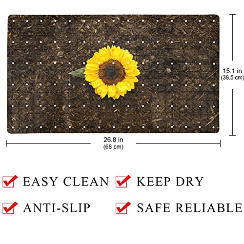 Tapis de douche antidérapant anti-glisse avec trous de drainage