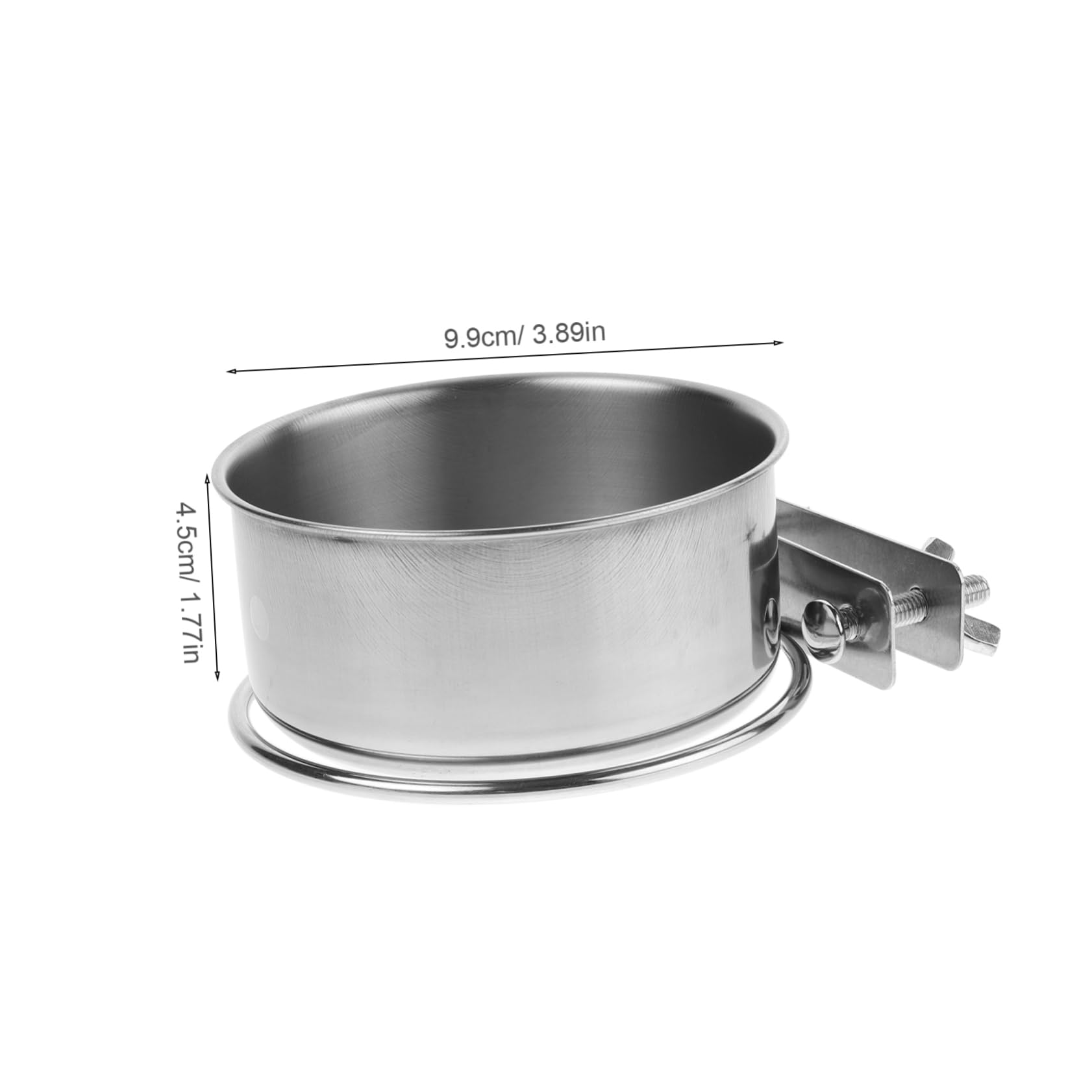 GALPADA Elevated Stainless Steel Hanging Pet Bowls for Cats Dogs and Small Animals Space Saving Wall Mounted Food and Water Bowl with Dual Screw Stability Easy to Clean and Promotes