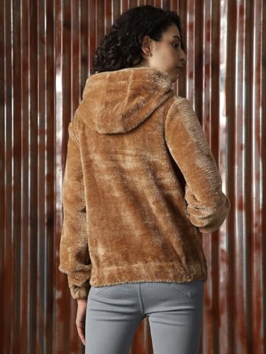 Image of High Star Women Solid Polyster Oversized Fit Long Sleeve Jackets