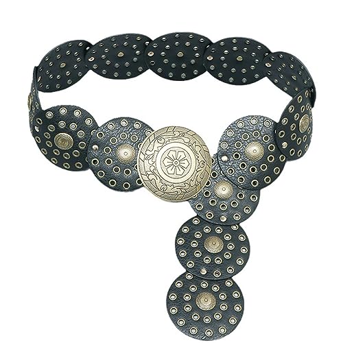 Ceinture à boucle ronde pour femmes Morain style gothique