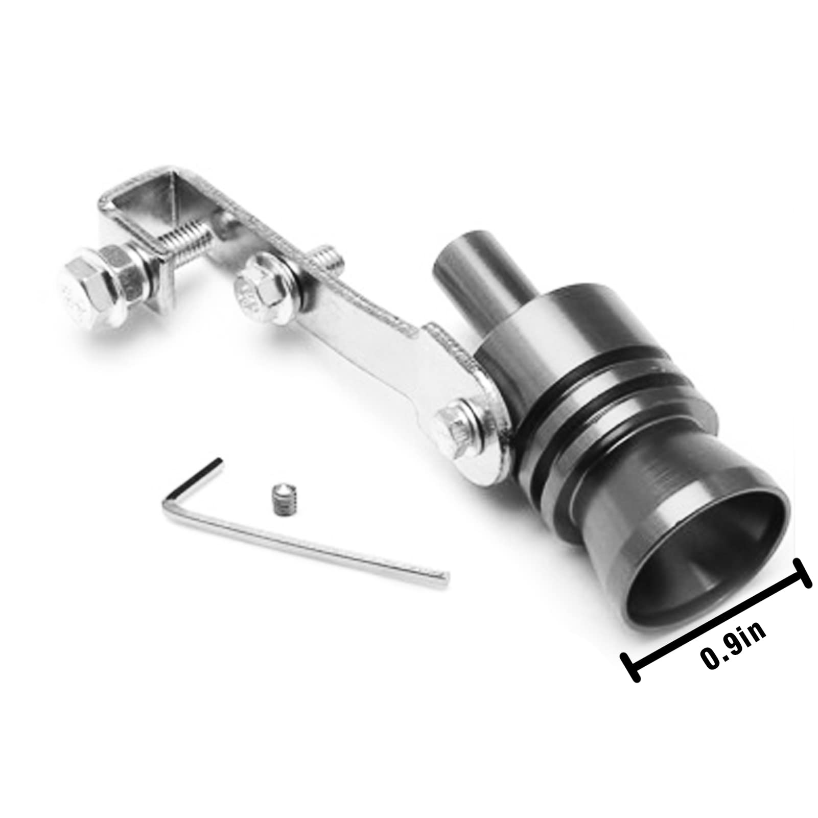 Sifflet Turbo Pour Échappement Voiture - Effet Son Turbo - Ajustement Universel - Aluminium - Plusieurs Tailles