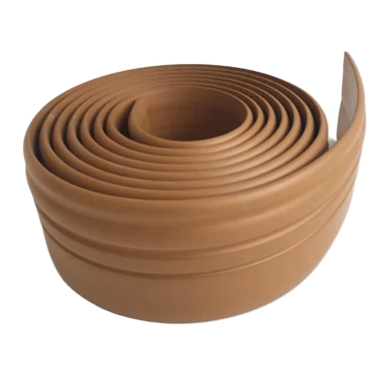 Remate De Rodapié Adhesivo impermeable for pared autoadhesivo de PVC, zócalo 3D, decoración for sala estar, cocina, anticolisión, 2 uds(Brown 6cm wide)