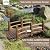 EPICOZY Wood Garden Bridge Classic Wooden Arch Stained Finish Footbridge with Safety Railings, 530 lbs Capacity, Decorative Pond Bridge Landscaping for Outdoor Yard Farm Garden Creek Ponds, Carbonized
