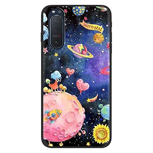 YZKJ Fodral för Sony Xperia 5 II skydd, mjukt mobilskal svart TPU mobilskal silikon mobilskal mobilskal mobilskal för Sony Xperia 5 II (6,1 tum) – LLM38