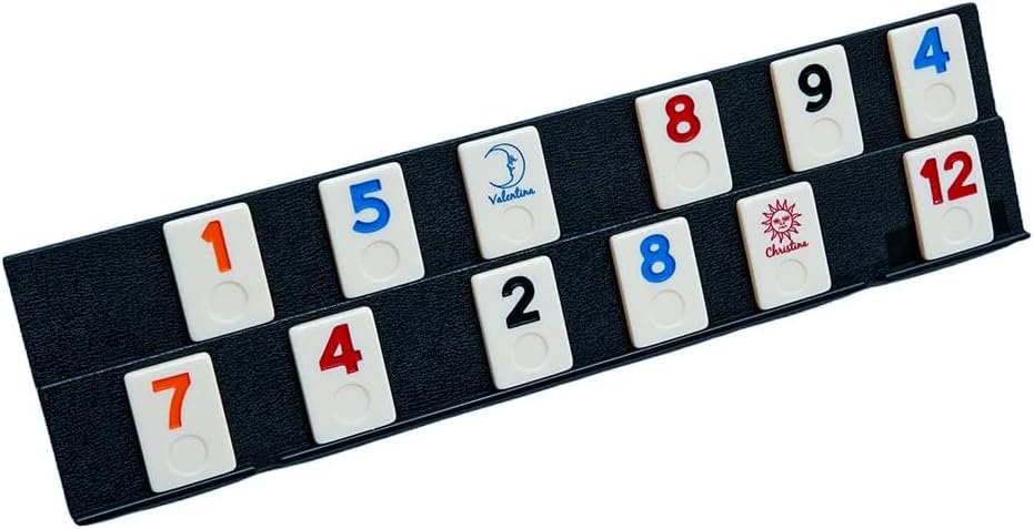 Bello Games Ninth Avenue Rummy Set Large Engraved Numbers in a Black Vinyl Case